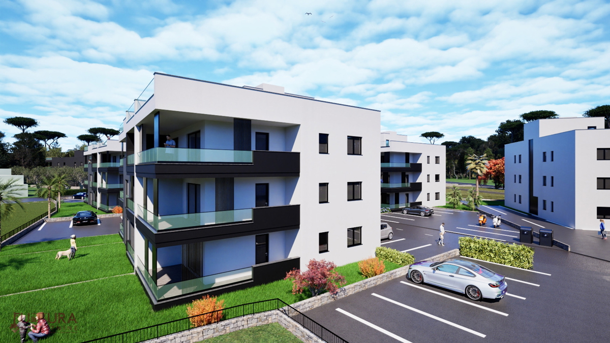 Zadar - Crvene kuće, stanovanje 101,67 m2, prodaja, vrt, novo!