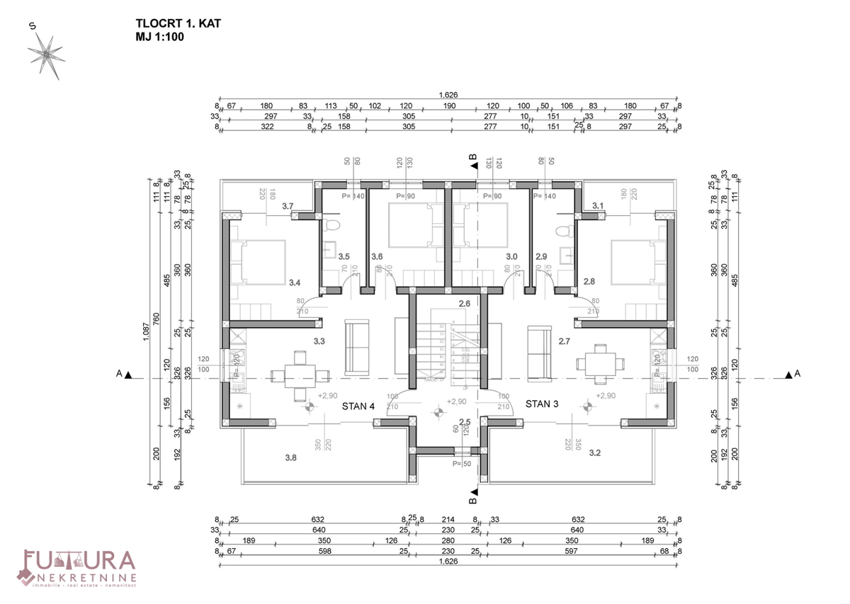 PAG - POVLJANA, STANOVANJE 62,23 M2, PRODAJA, RAZGLED, NOVO, LOKACIJA!!!