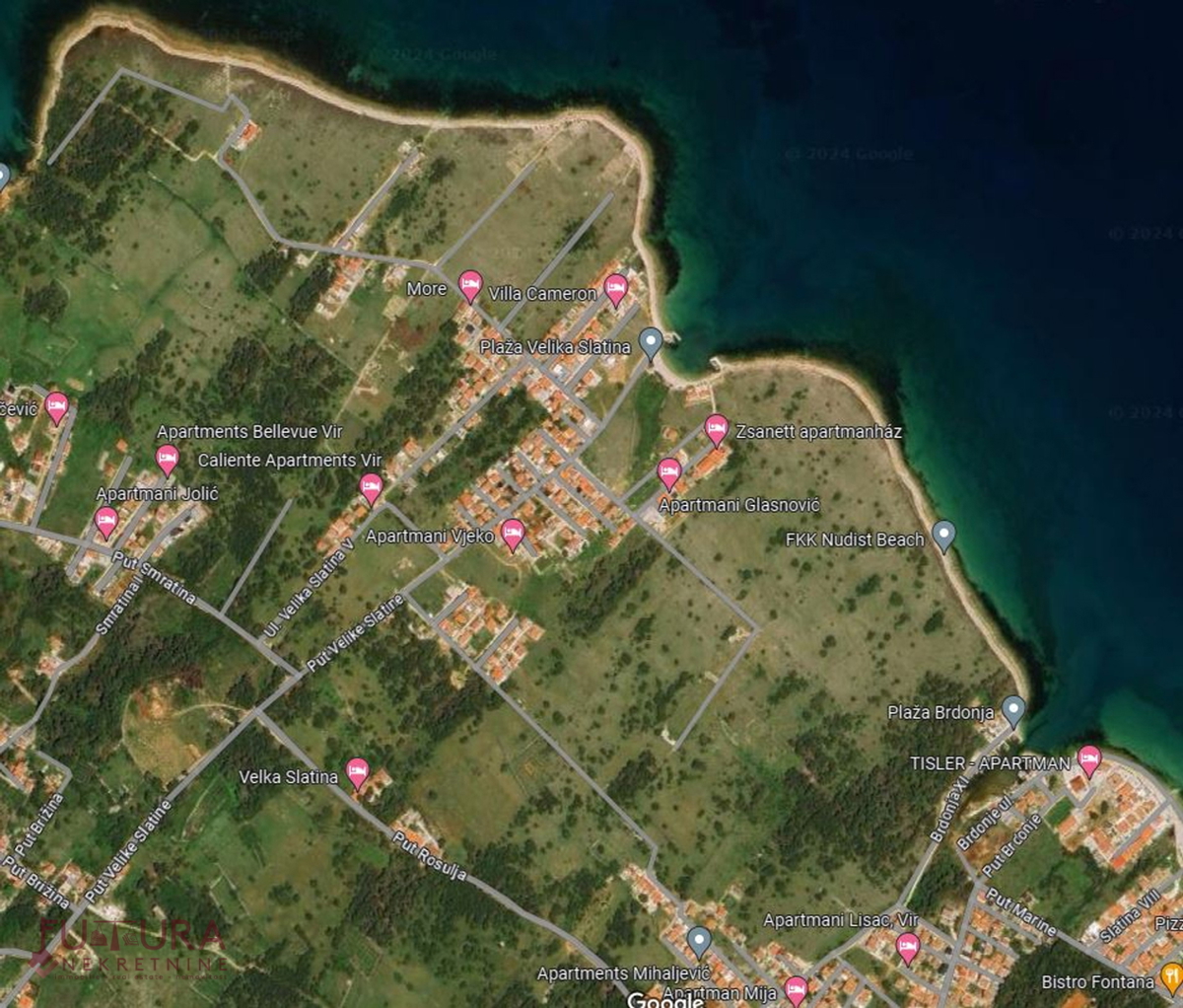 ZADAR - VIR, GRADBENI ZEMLJIŠČE 603 M2, PRODAJA, LOKACIJA!!!