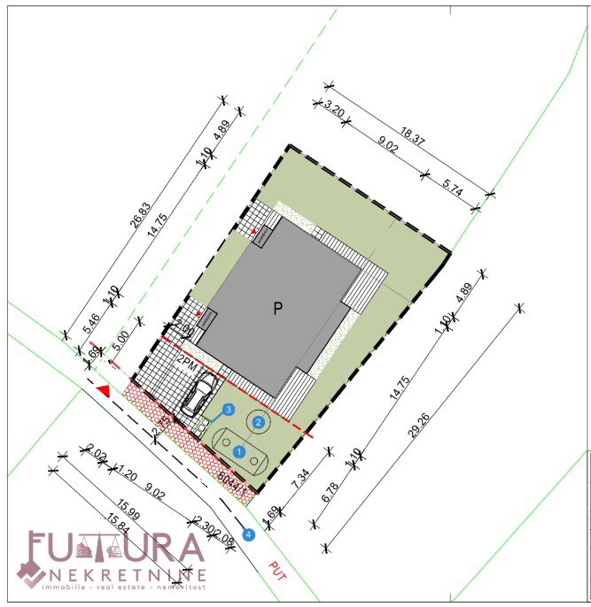 ZADAR - ŽMAN, GRADBENI ZEMLJIŠČE 483 M2, RAZGLED, 90 M OD MORJA!!!