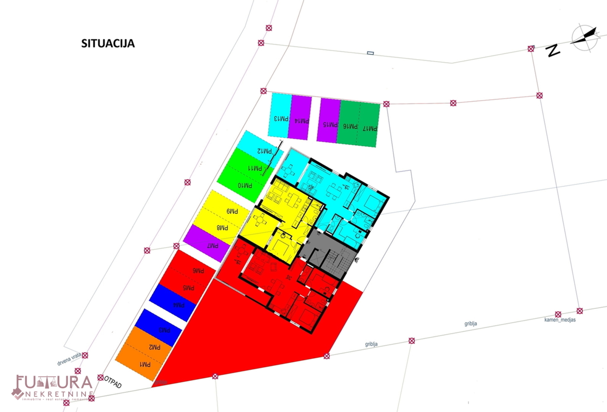 ZADAR - CRVENE KUĆE, STANOVANJE 74,45 M2, PRODAJA, NOVO, LOKACIJA!