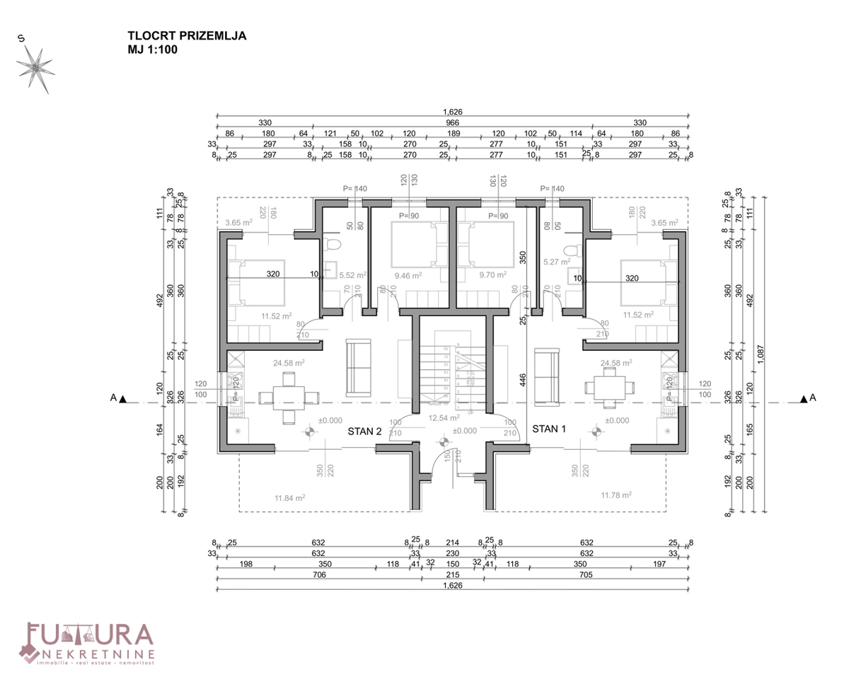 PAG - POVLJANA, STANOVANJE 67,41 M2, PRODAJA, VRT, RAZGLED, NOVO, LOKACIJA