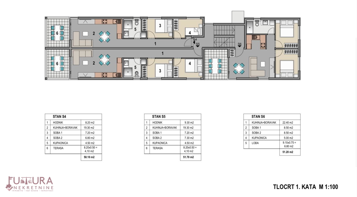 PAG - MANDRE, STAN 51,20 M2, PRODAJA, POGLED, LOKACIJA, NOVO!!!