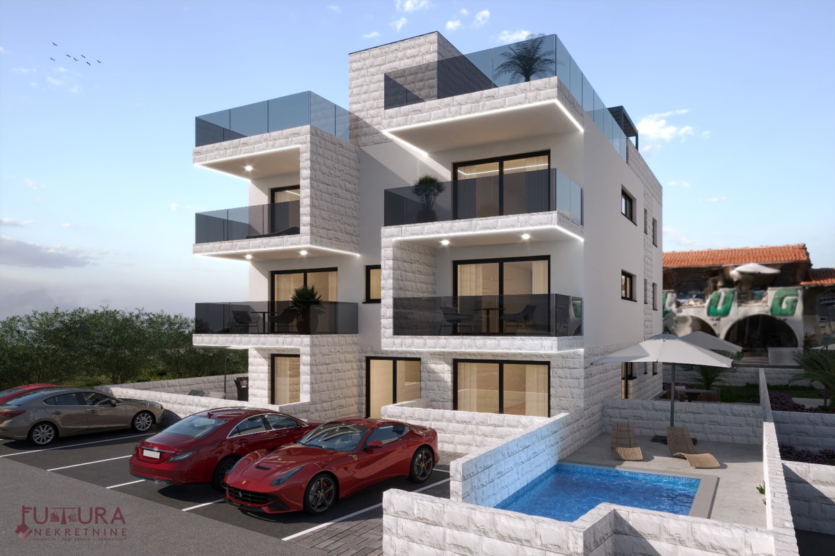 ZADAR - PRIVLAKA, STAN 107 M2, PRODAJA, RAZGLED, STREŠNA TERASA, LOKACIJA!!!