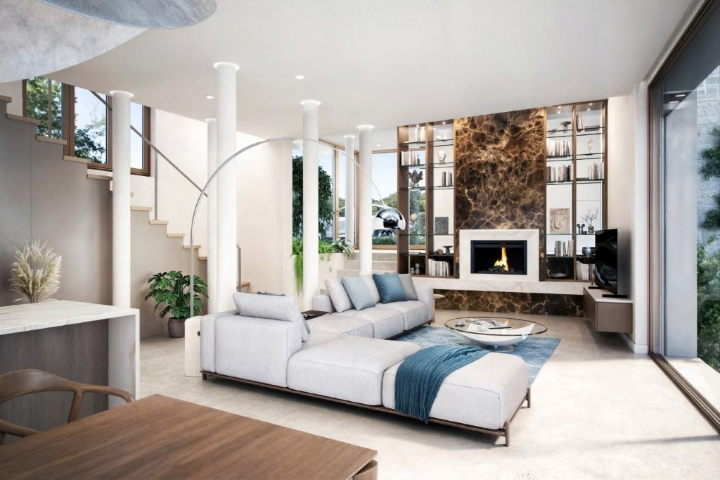 Luksuzna vila v gradnji Poreč – odprt pogled na naravo in morje