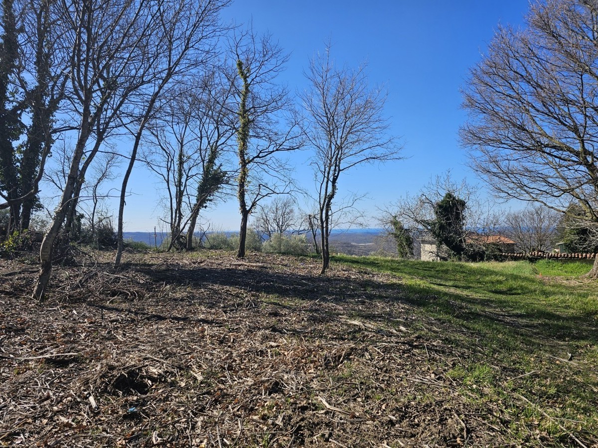 Gradbena Parcela s Pogledom na Morje pri Bujah – 1000 m², Zadnja v Gradbeni Coni