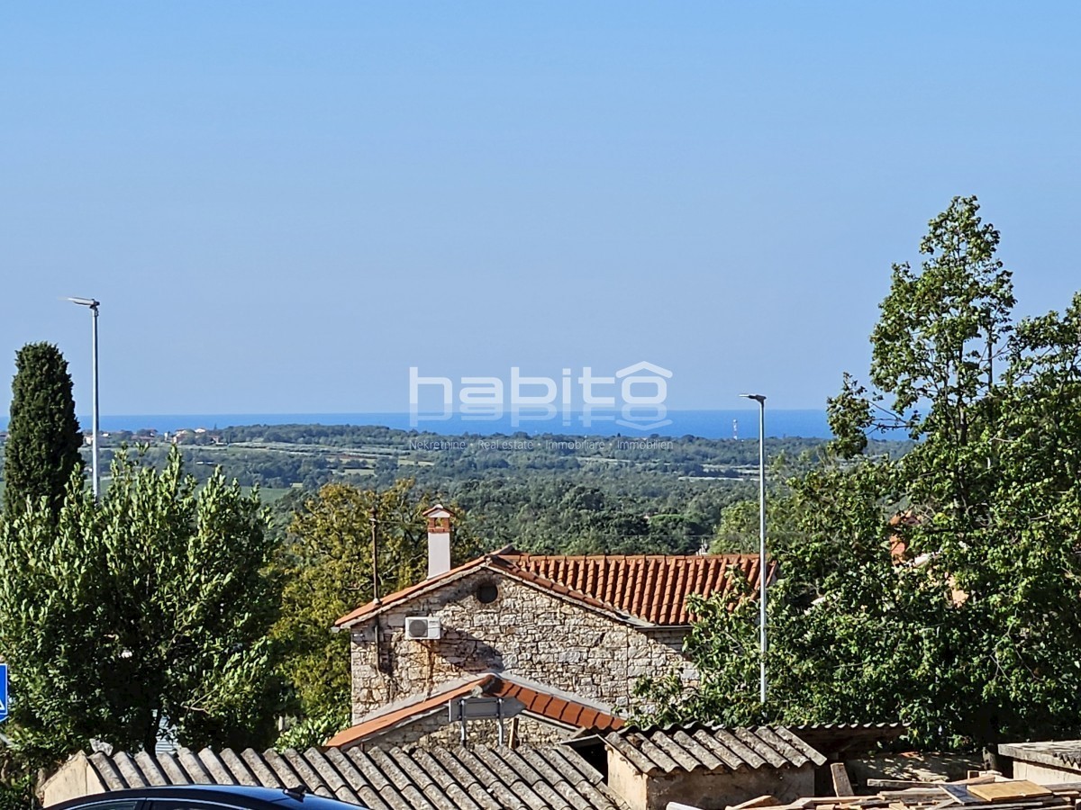 Poreč 10 km, Kaštelir - Građevinsko zemljište sa pogledom na more