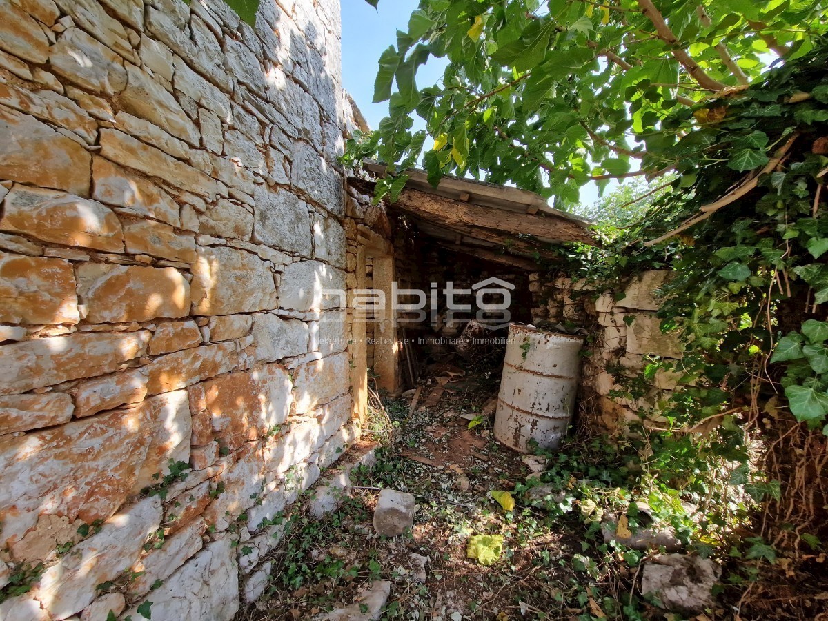 Poreč okolica - Prekrasna stara kamena kuća z veliko okućnico, mirna lokacija