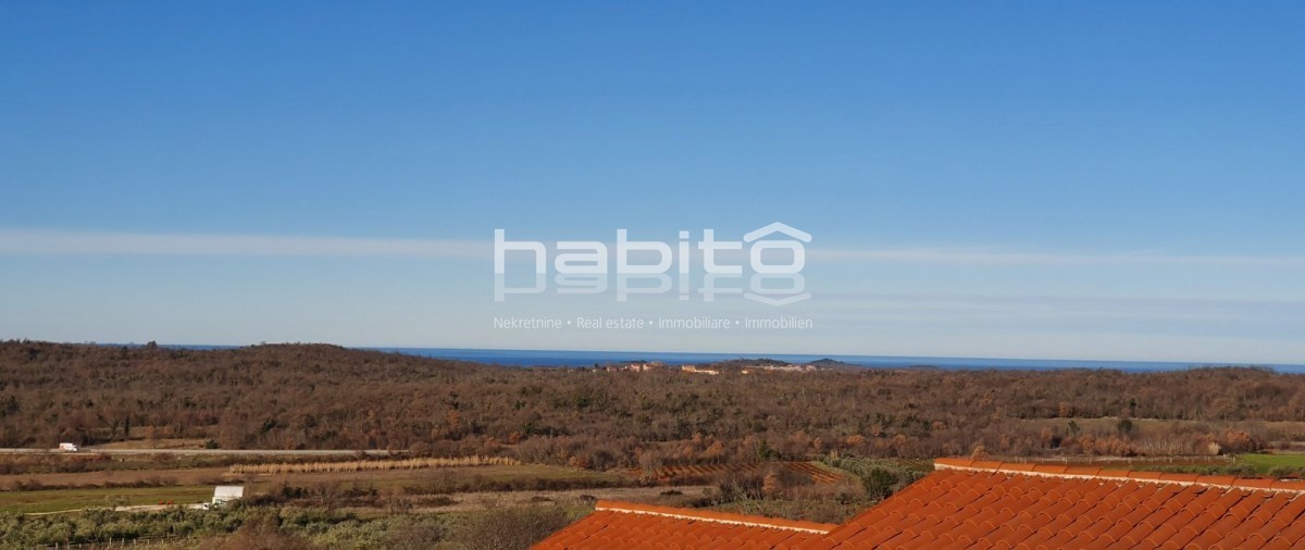 Okolica Poreča, Lovreč - Hiša z apartmaji, POGLED NA MORJE