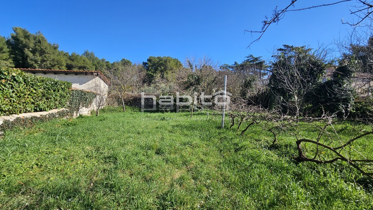 Kamnita hiša s projektom za vilo z bazenom – 250m od centra, 10km od morja