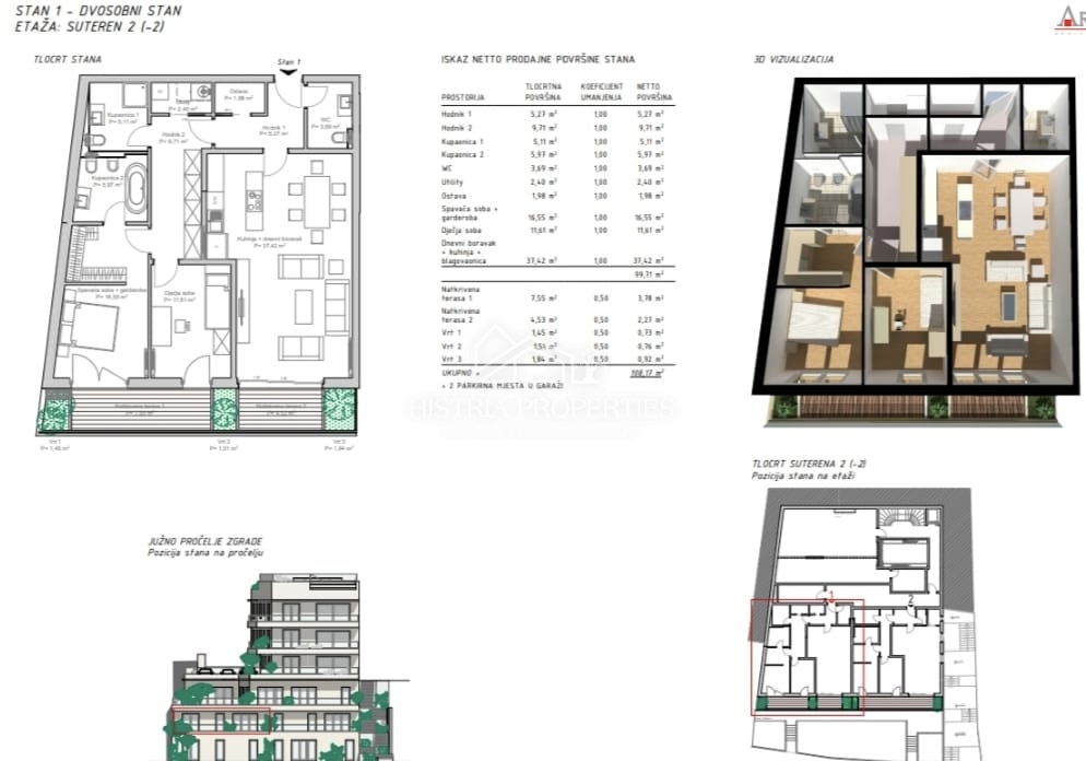 Pametna stavba in stanovanje po ugodni ceni na sanjski lokaciji, 1. vrsta do morja