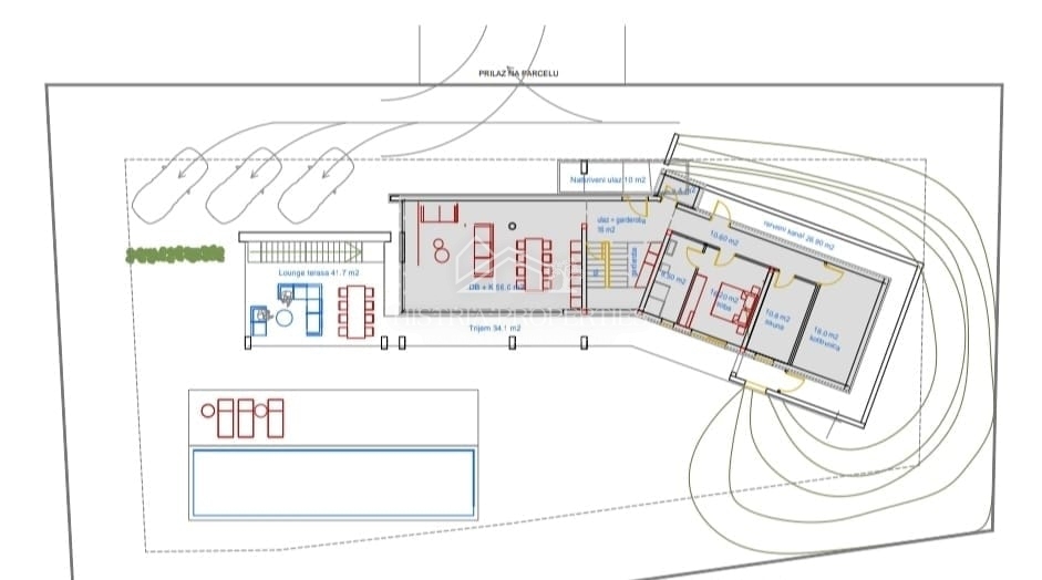 Sodobna arhitekturna zasnova in hiša, ki vas bo za trenutek ustavila z osupljivim razgledom na Brionske otoke
