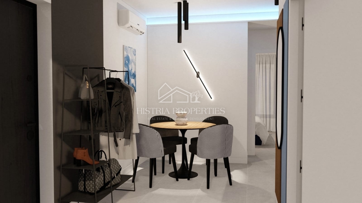 Novozgrajeno stanovanje z velikim dvoriščem v bližini centra Pulja in znatnimi ugodnostmi pri nakupu