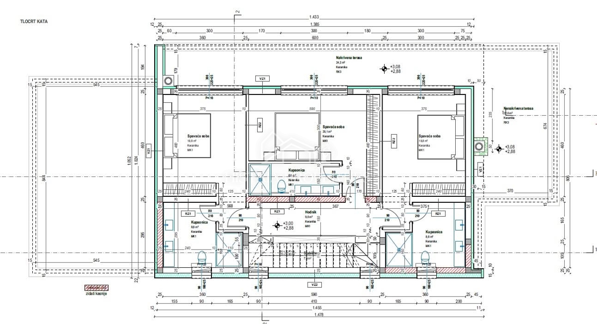 Strešna terasa z razgledom, jacuzzi in prostorna kakovostna vila v mestu z vsemi udobji