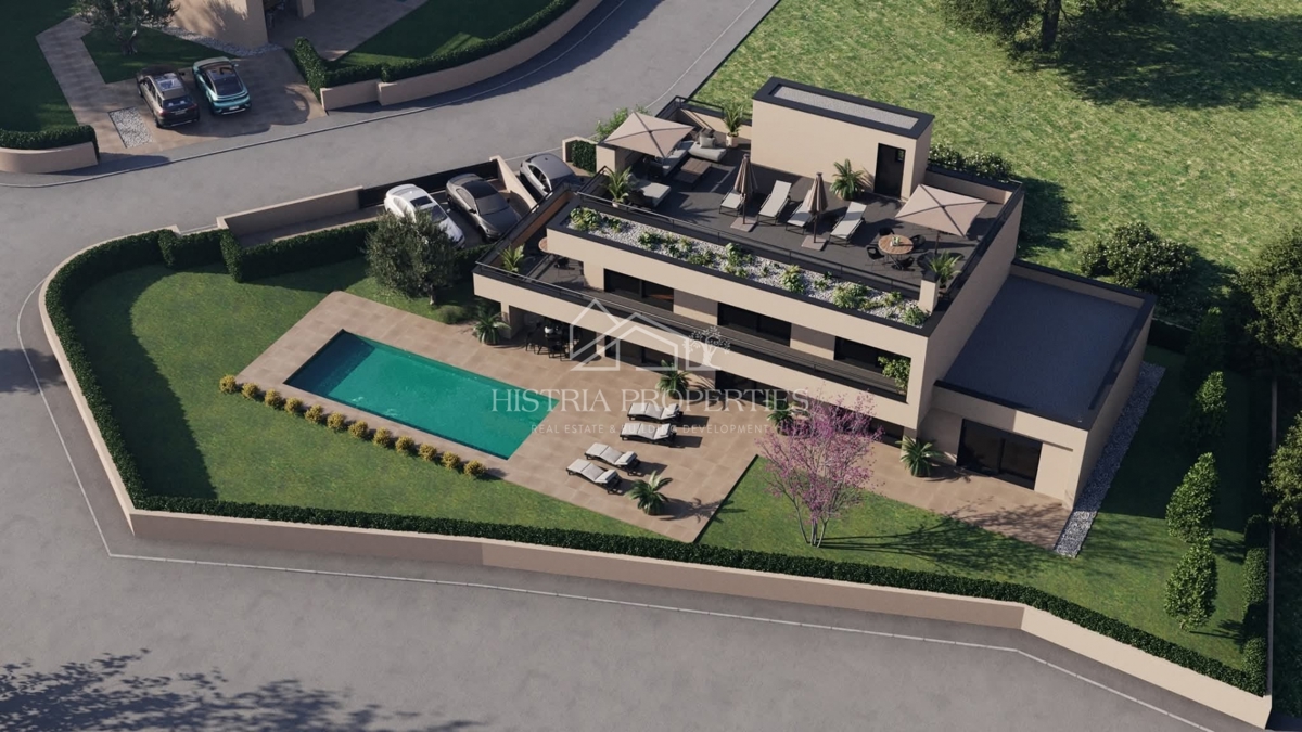 Strešna terasa z razgledom, jacuzzi in prostorna kakovostna vila v mestu z vsemi udobji