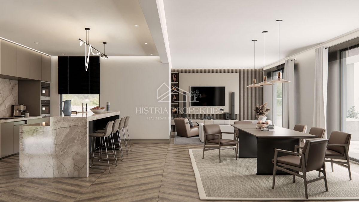 Prostornost, udobje, kakovost in neustavljiv razgled iz popolnega penthousea