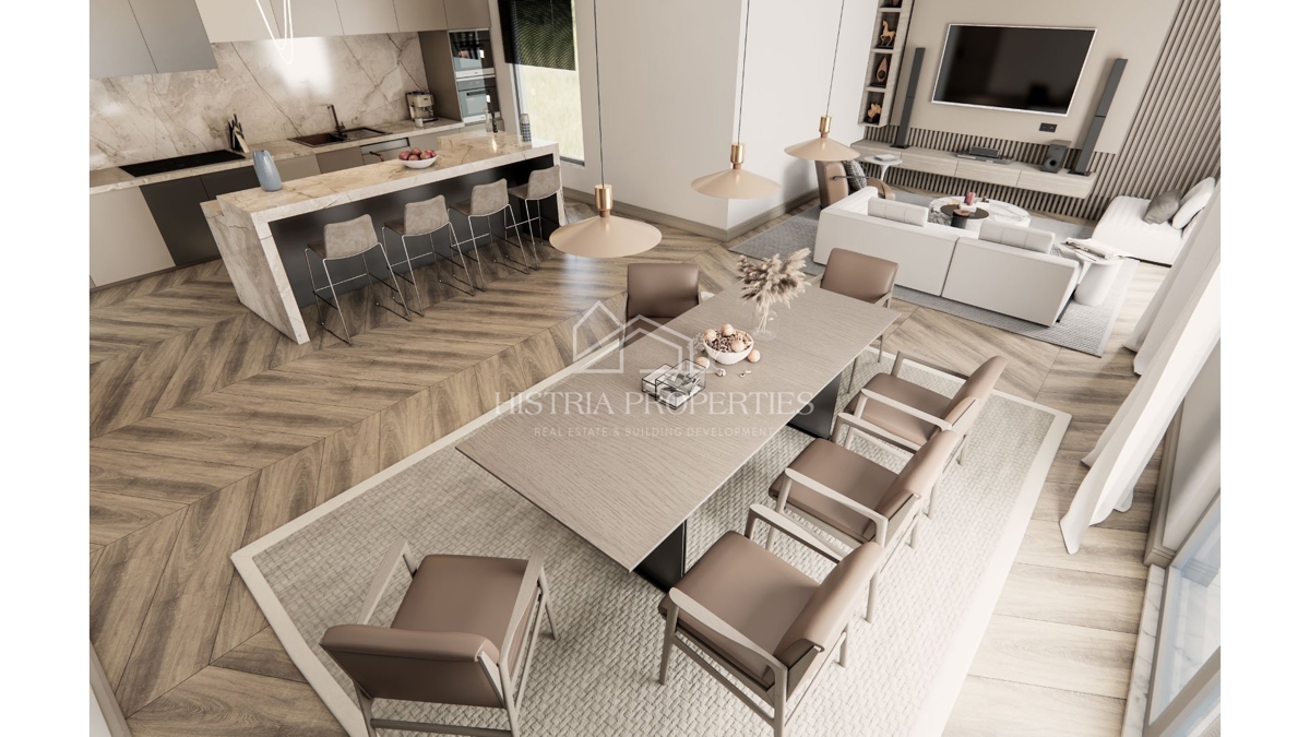 Prostornost, udobje, kakovost in neustavljiv razgled iz popolnega penthousea