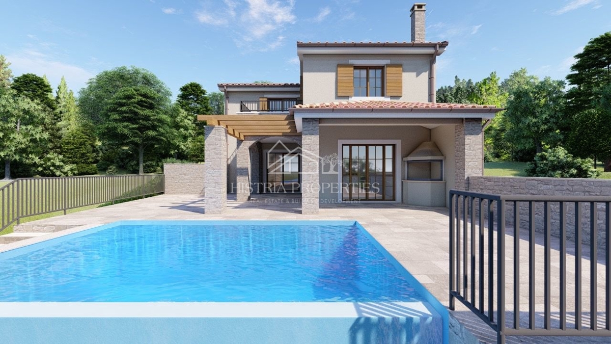 Ugodno zemljišče za gradnjo več hiš v bližini čudovitega Grožnjana in mirne pokrajine