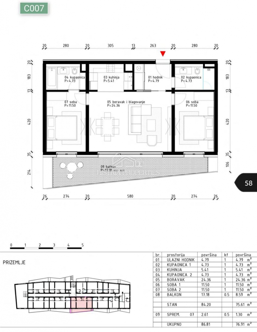 Luksuzna novogradnja z garažo le nekaj korakov od plaže v čudovitem Poreču