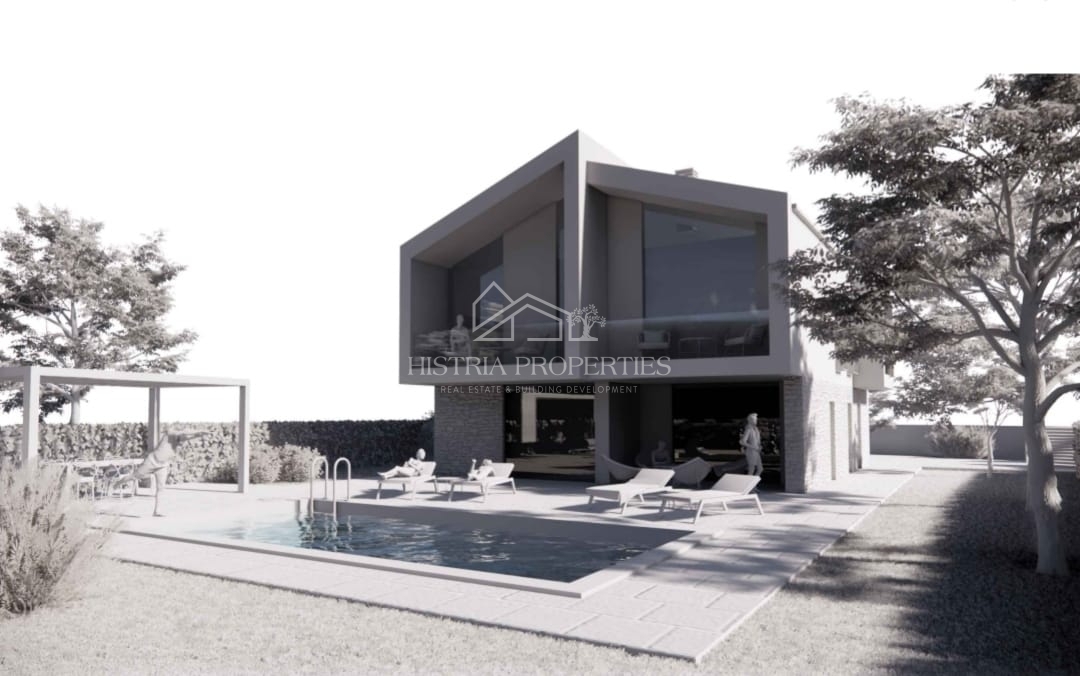 Zemljišče z gradbenim dovoljenjem v mirni istrski vasi, pripravljeno za gradnjo