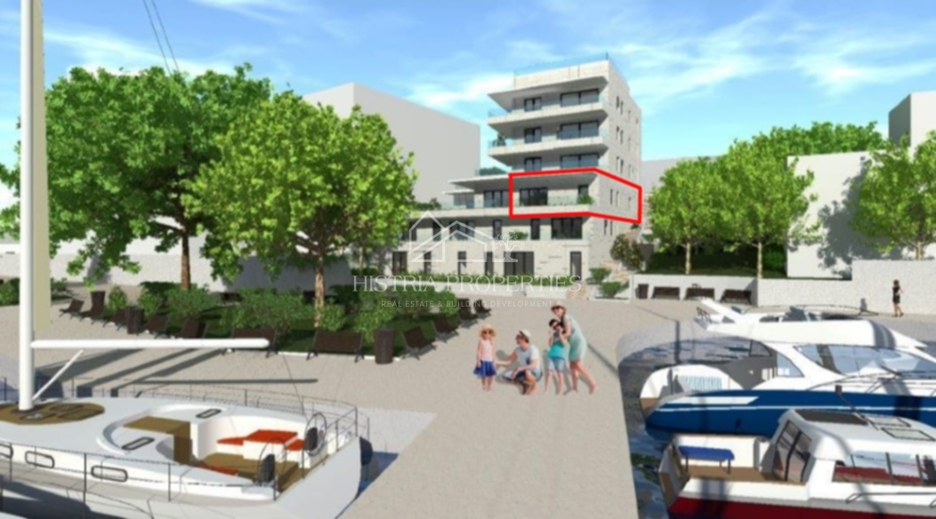 Luksuzno pametno stanovanje v 1. vrsti do morja s pogledom na Kvarner