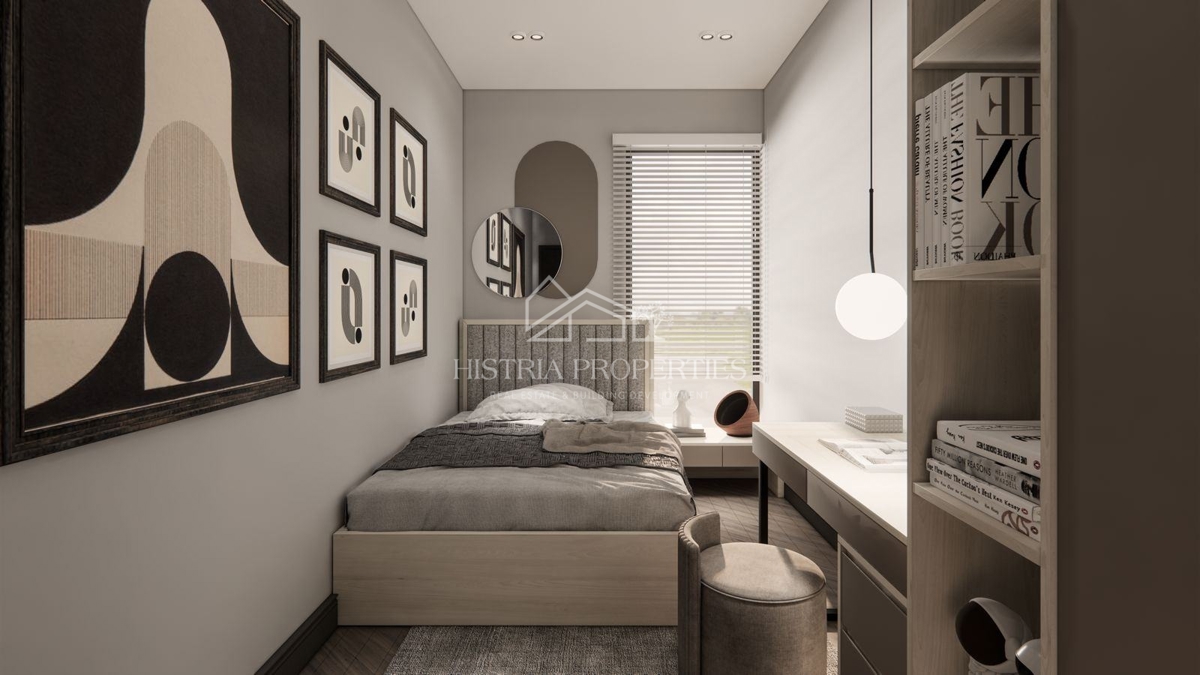 Vrstna hiša zgrajena iz 100 % ekoloških materialov v bližini Poreča