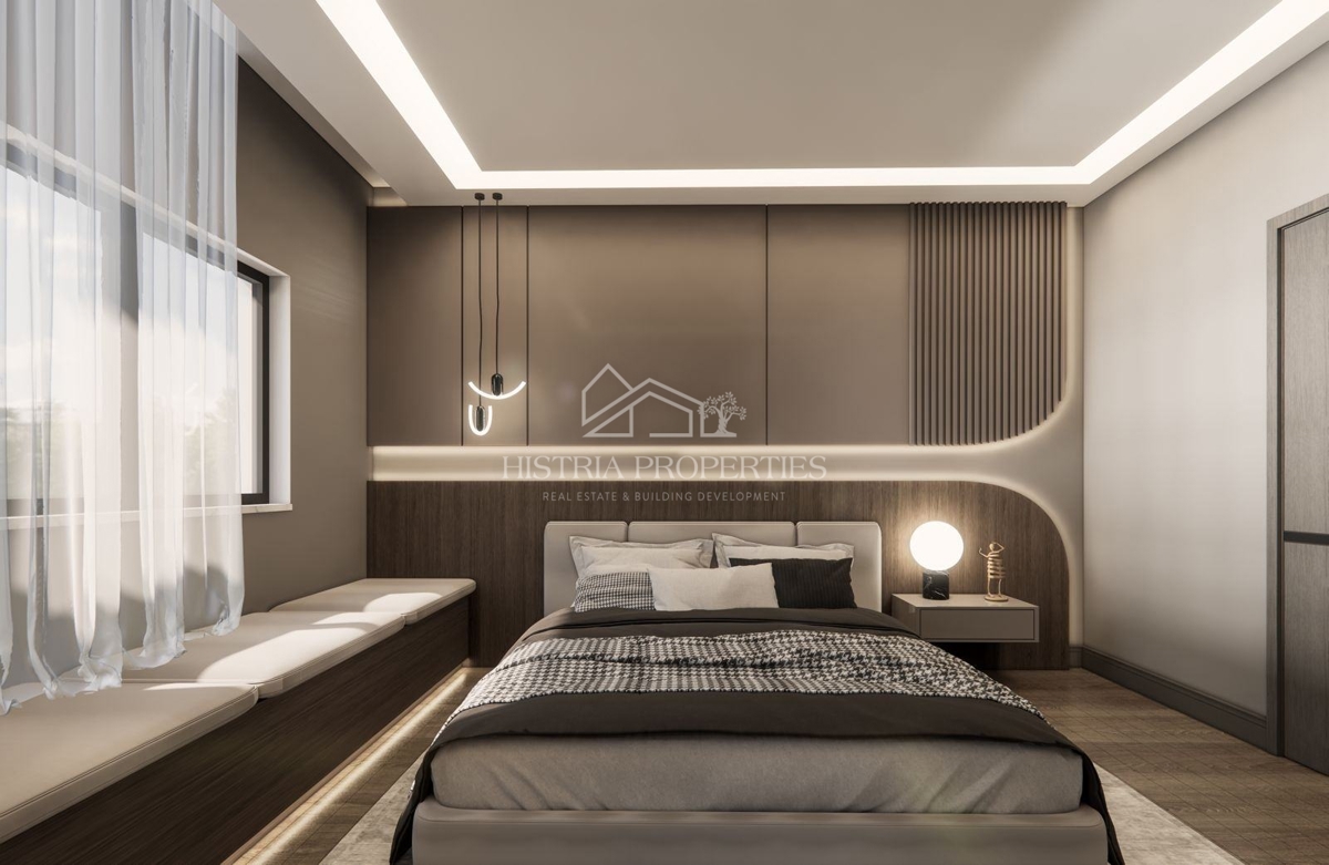 Vrstna hiša zgrajena iz 100 % ekoloških materialov v bližini Poreča