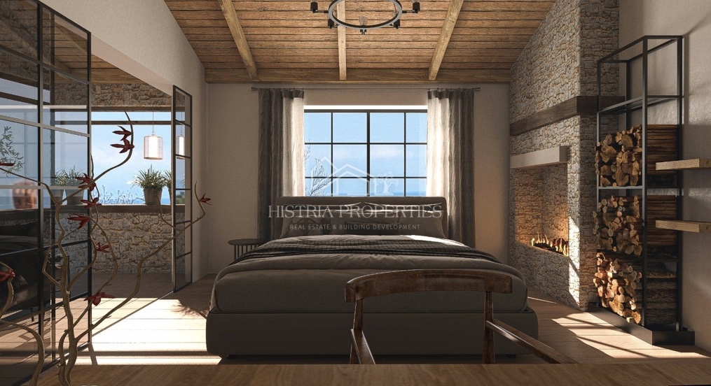 Izjemno privlačna hiša s prelivnim bazenom za vse ljubitelje osrednje Istre