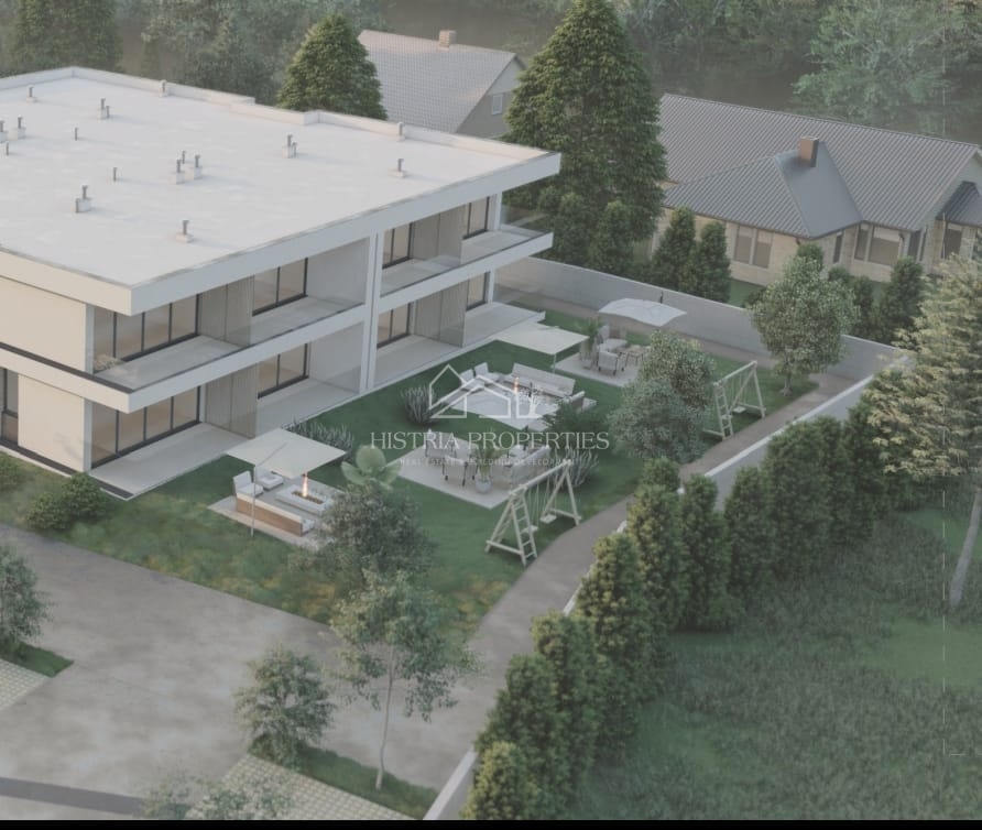 Kakovostno, dobra lokacija in stanovanje z vrtom v novi stavbi v bližini Rovinja