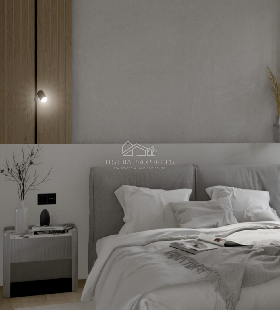 Kakovostno, dobra lokacija in stanovanje z vrtom v novi stavbi v bližini Rovinja