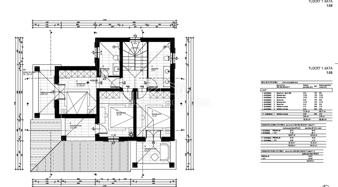 Novogradnja v tradicionalnem slogu s pogledom na morje iz vsake sobe