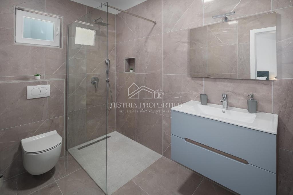 Dvojček hiše z bazenom, obdan z gozdom in naravo