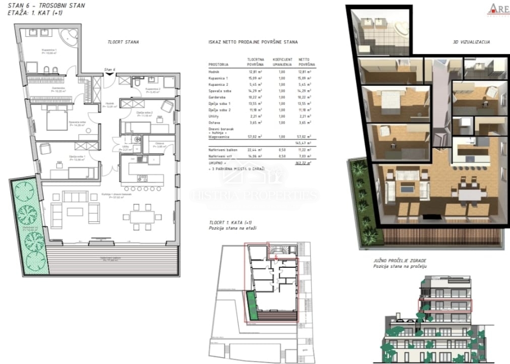 Fantastično stanovanje v 1. vrsti do morja v kakovostni novogradnji z neprecenljivim razgledom