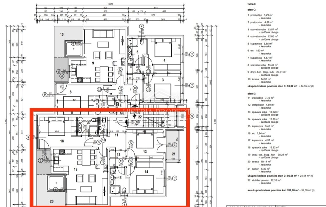 Privlačno stanovanje z dvema terasama, jacuzzijem in panoramskim razgledom v bližini morja