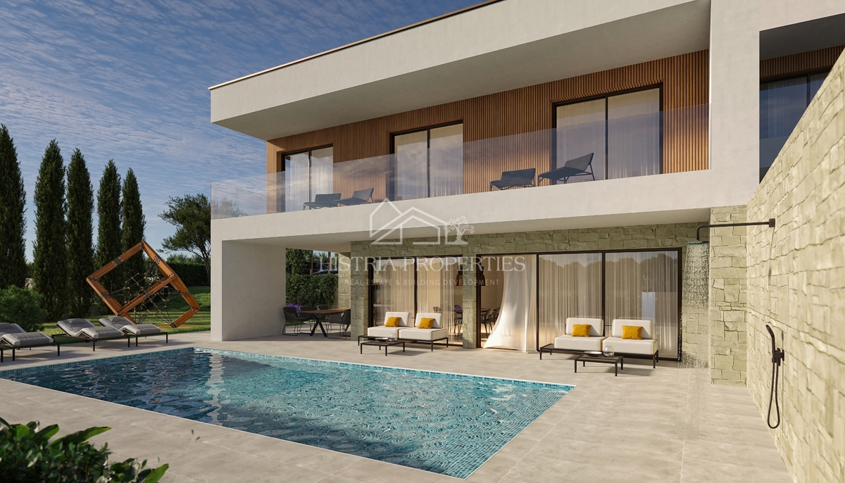 Razkošna vila z razgledom, ki napolni dan, v pomirjujočem okolju