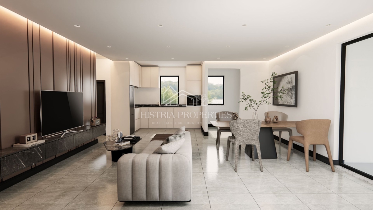 Moderno in kakovostno stanovanje 900m od morja s teraso in čudovitim razgledom