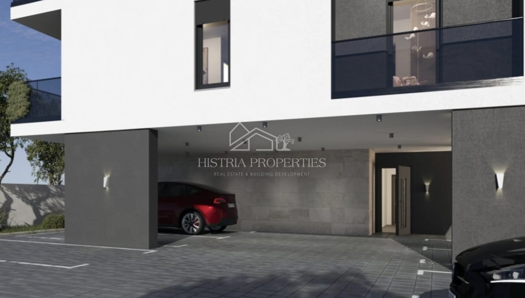 Odlično družinsko stanovanje s 2 spalnicami v novi stavbi v bližini centra Pulja