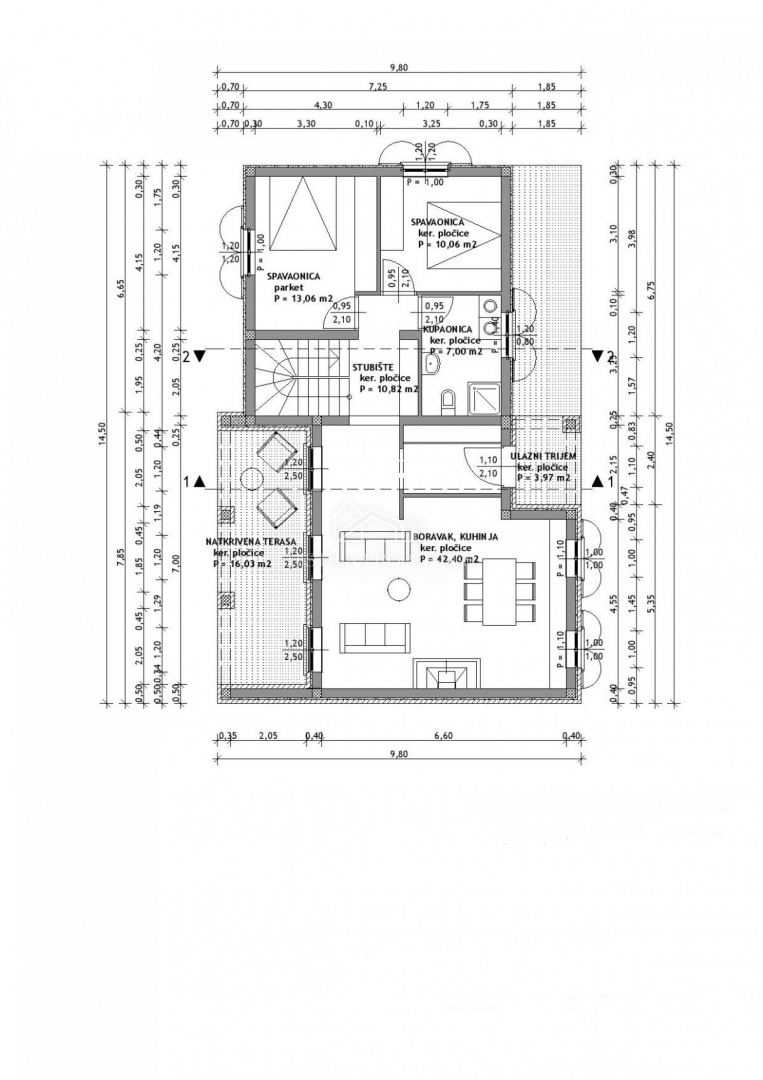 Popolnoma opremljena hiša z bazenom in uveljavljeno turistično ponudbo