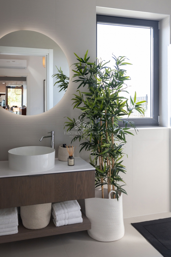 Dizajnerska vila v istrskem slogu, popolnoma in bogato opremljena