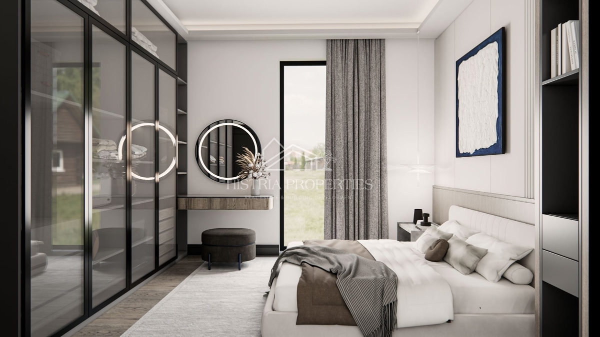 Apartma s teraso v novi stavbi na atraktivni lokaciji 900m od plaže