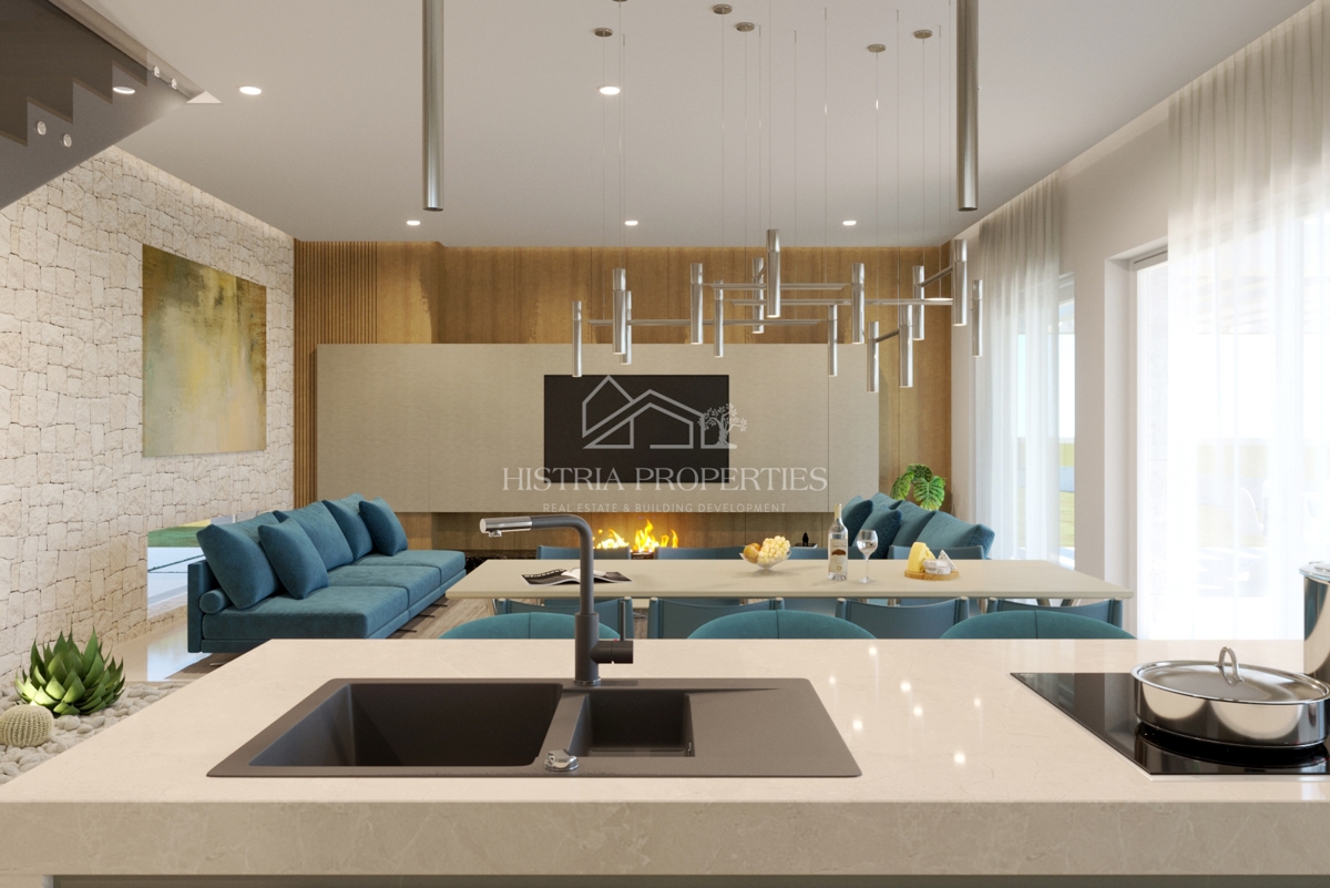 Dizajnerska prostorna vila visoke kakovosti z osupljivim razgledom