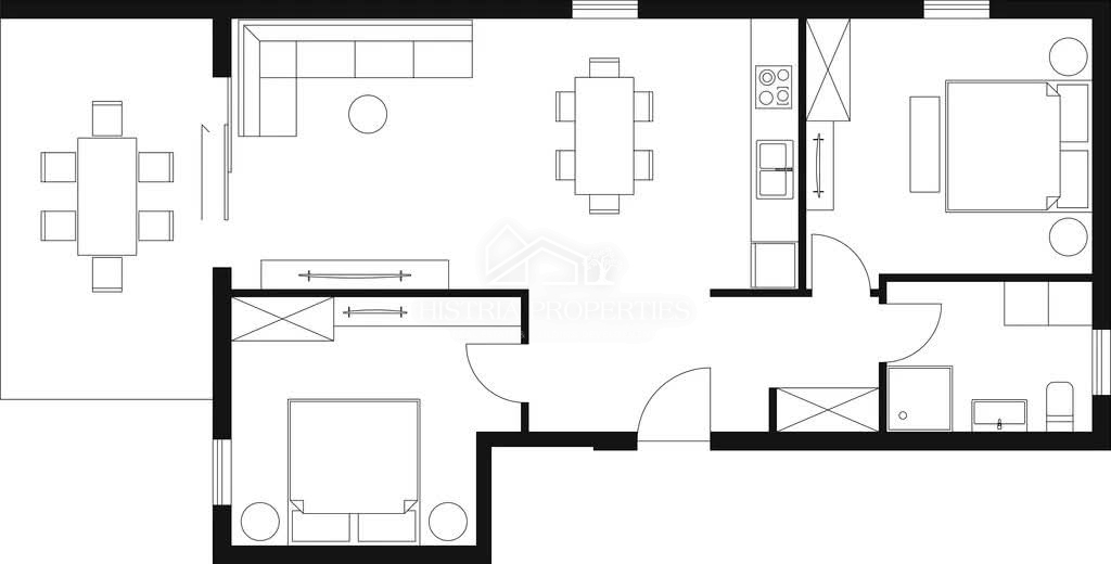 Lokacija ob morju in stanovanje z razgledom v kakovostni novogradnji 800 m od plaže