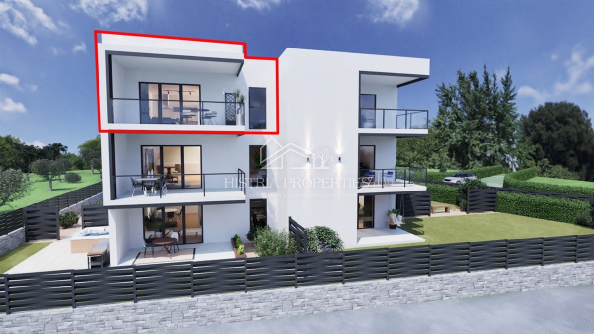 Lokacija ob morju in stanovanje z razgledom v kakovostni novogradnji 800 m od plaže