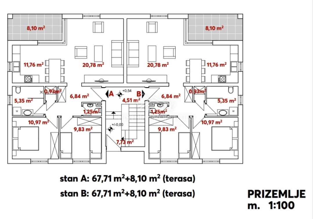 Pogled na morje iz vsakega stanovanja na zemljišču z gradbenim dovoljenjem