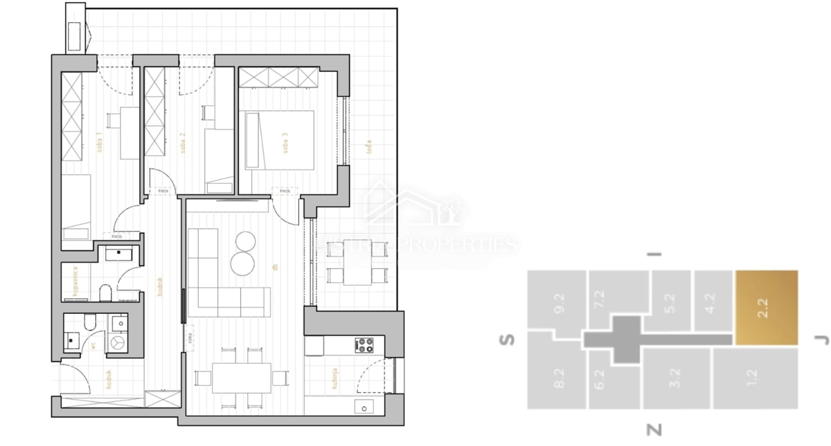 Kvarnerska idila v kakovostni in moderni novogradnji v bližini plaže