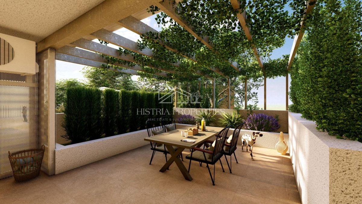 Kvarnerska idila v kakovostni in moderni novogradnji v bližini plaže