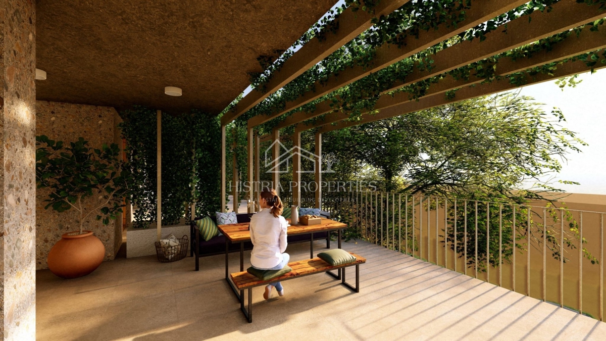 Kvarnerska idila v kakovostni in moderni novogradnji v bližini plaže