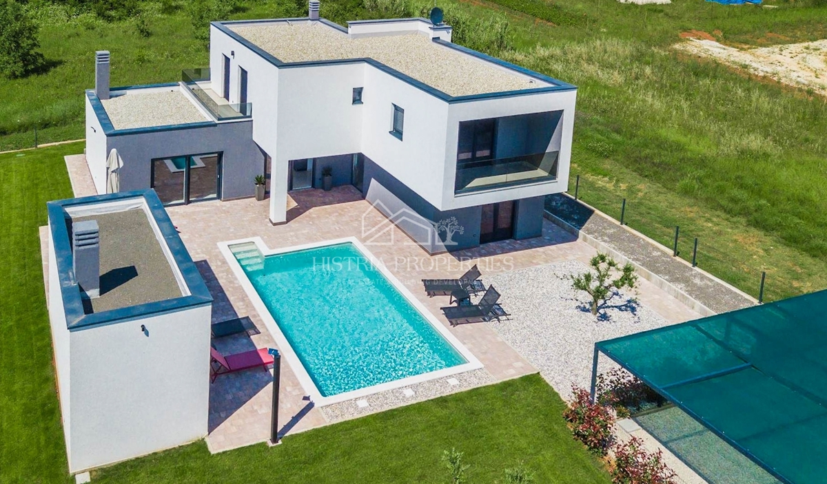 Nova vila modernega dizajna, popolnoma opremljena, na iskani lokaciji