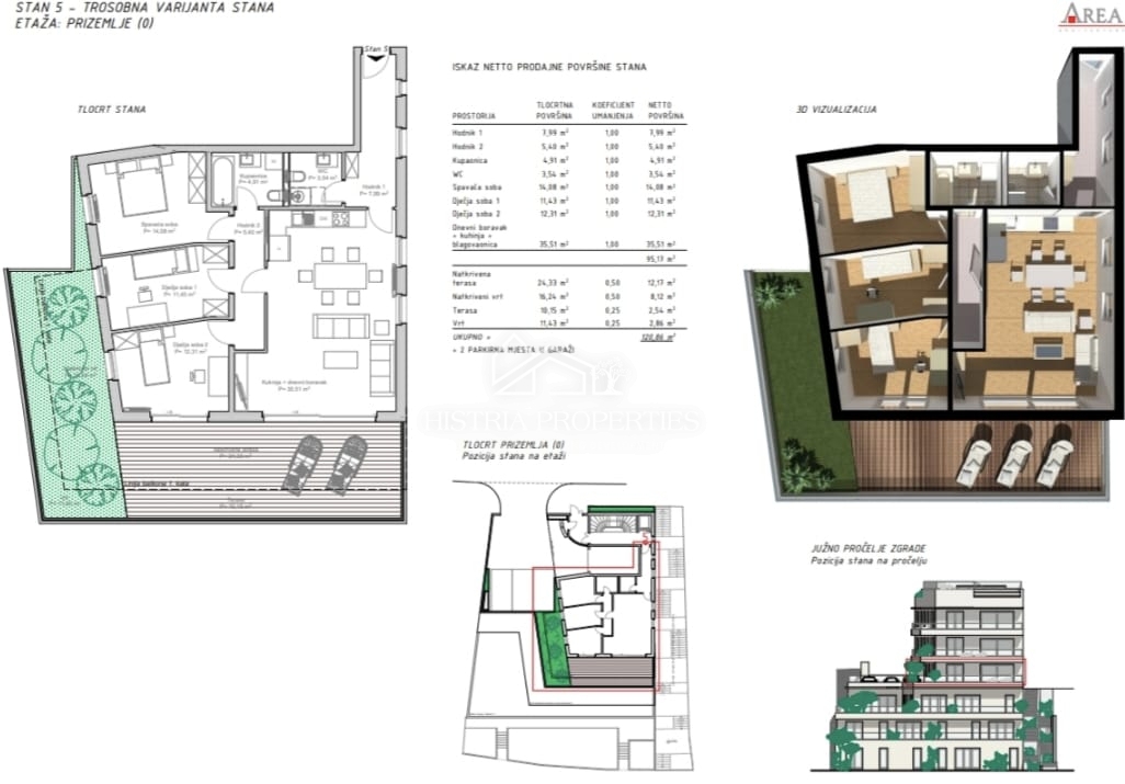 Luksuzno prostorno stanovanje v 1. vrsti do morja s plažo pred stavbo po znižani ceni