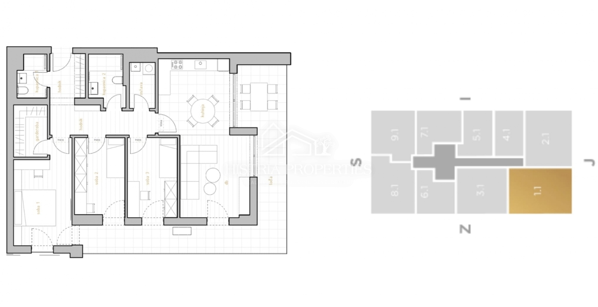 Izjemno kakovostna novogradnja in stanovanje z veliko teraso in pogledom na morje